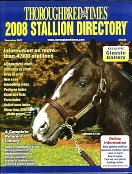 Paperback Thoroughbred Times 2008 Stallion Directory Book