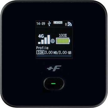 FUJISOFT +F FS045W eSIM Compatible 4G Mobile Wi-Fi Router | JC-STAR Compatible Label (Level 1)