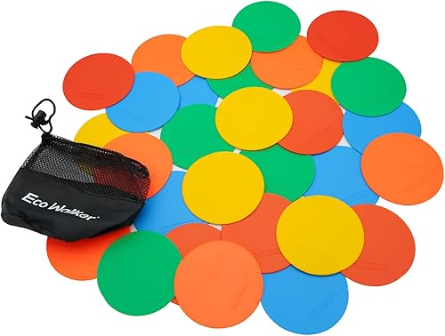 Mini marcadores de suelo de 4 pulgadas para aula, preescolar y jardín de infantes (juego de 30 unidades)