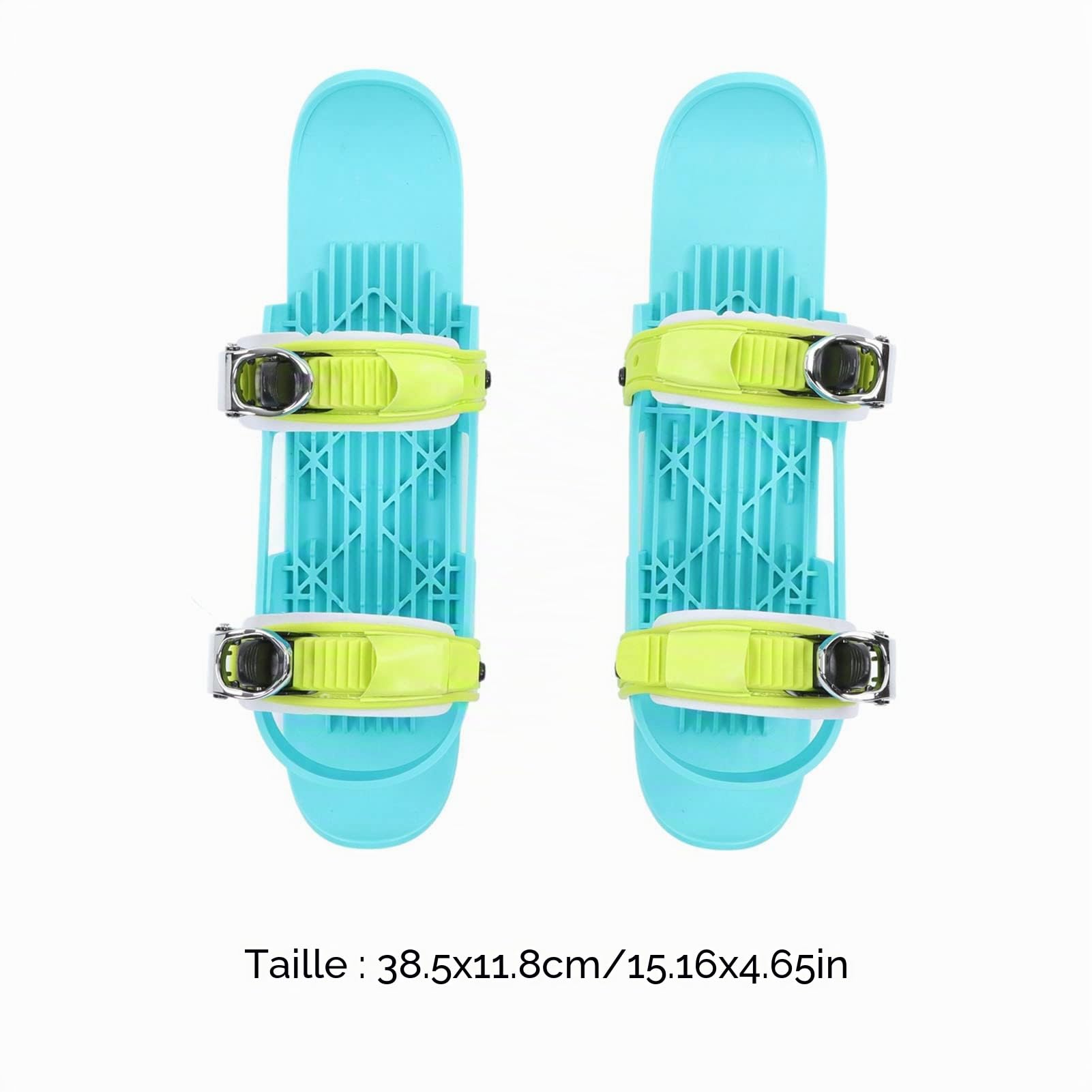 KENANLAN Mini patins à roulettes de ski réglables pour enfants - Chaussures de ski d'hiver (multicolore)