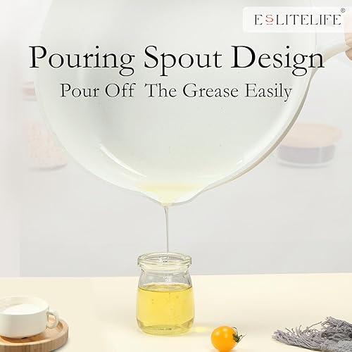 Miniatura 7 de ESLITE LIFE Sartén de cerámica antiadherente, no tóxica para tortilla de huevos, sartenes de cocina compatibles con todas las estufas (gas,