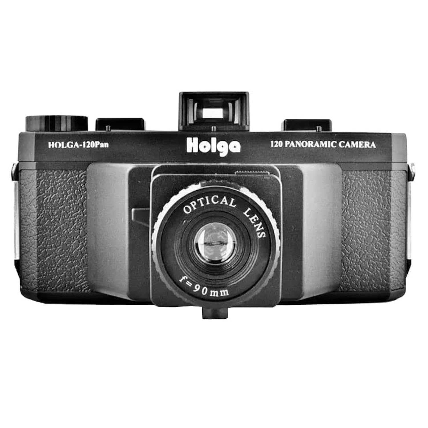 HOLGA 120PAN - Cámara de película panorámica negra Lomo de formato medio, 120 PAN