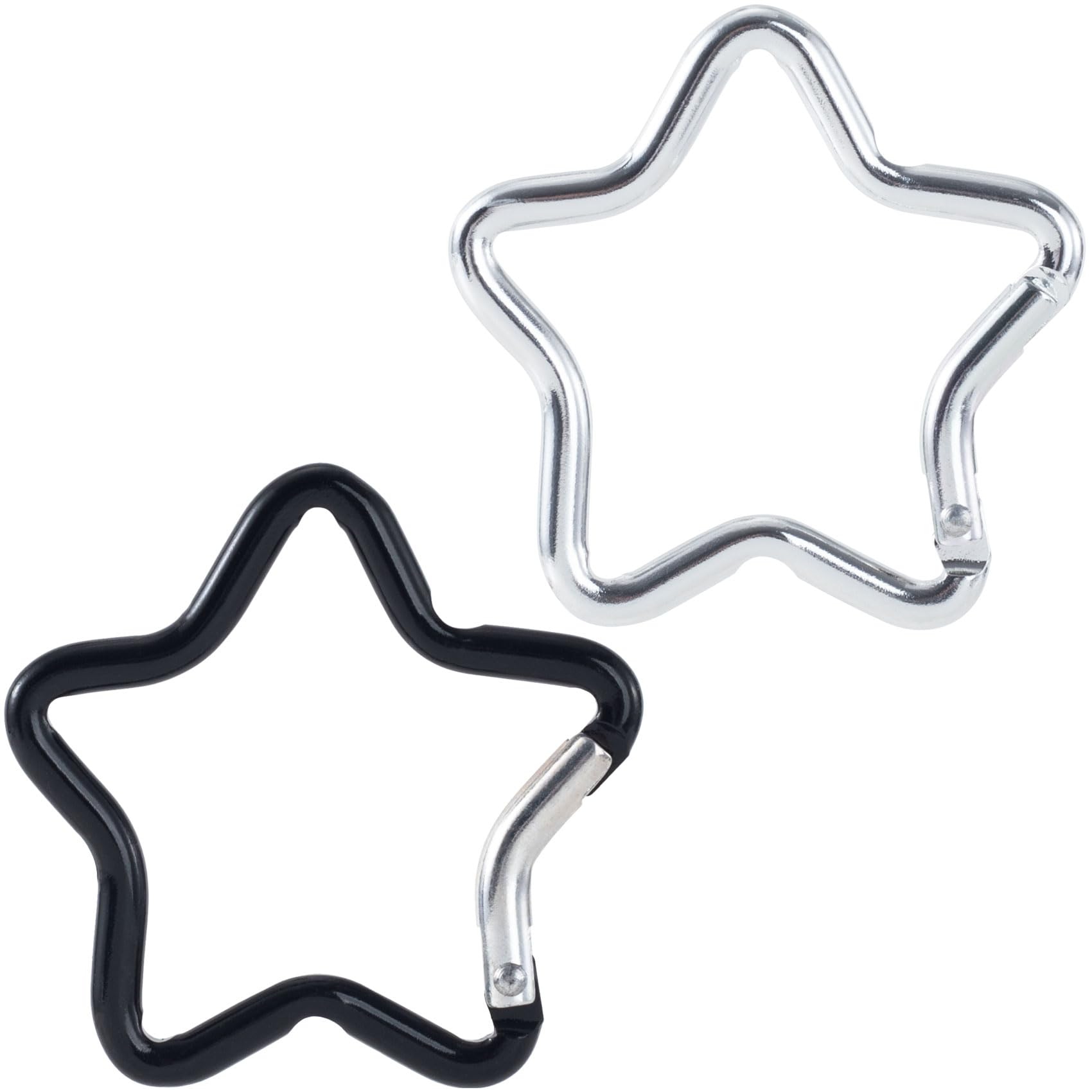 Isslly Star Carabiners, Zinc Alloy Heavy Duty Star Shaped Keychain Clip