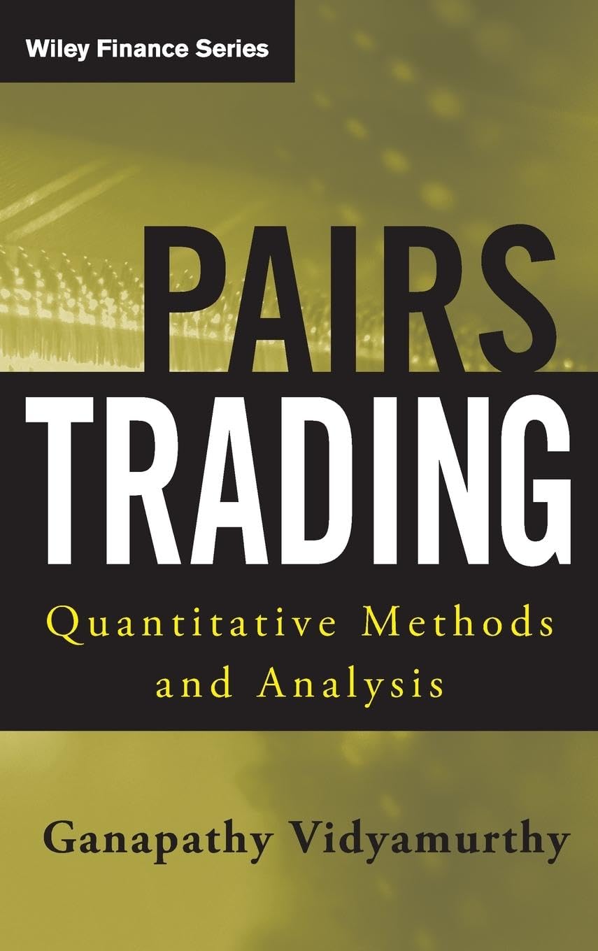 Pairs Trading: Quantitative Methods and Analysis (Wiley Finance) cover