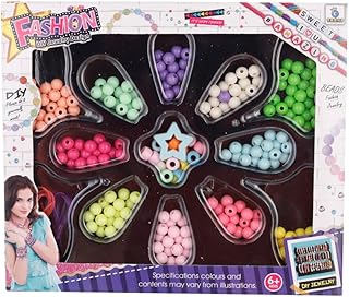 لعبة اكسسوارات خرز بلاستيكية للبنات من ثري ايه، قطعة واحدة، متعددة الألوان، 9523