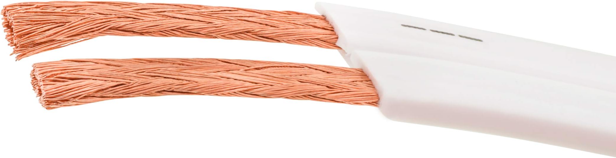 DSCk 10m - 2x1.5mm² - AWG 16 - flat speaker-cable | flexible OFC copper for Hi-Fi | low profile