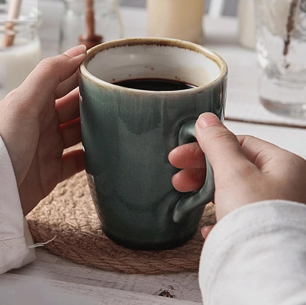 ENGENDER Tazas Cafe Tazas Transformadas En Horno, Tazas De Café, Tazas De Agua De Trabajo, Tazas De Té Mug Cups(A)
