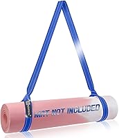 Vista 13 de Premium 2 en 1 correa para esterilla de yoga, ajustable antideslizante para transportar esterilla de yoga, se dobla como bandas elásticas #2-Negro