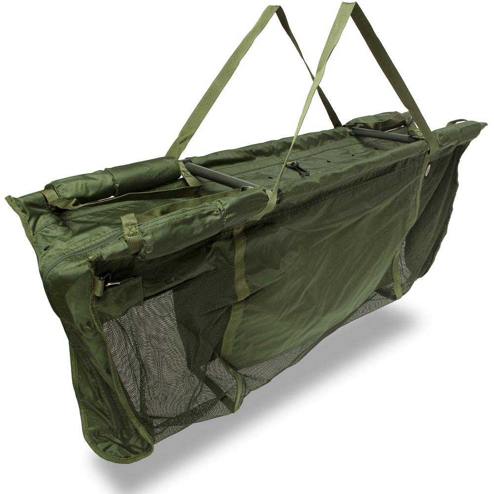 Deluxe Schwimmende Halterung und Wiegeschlinge zum Karpfenangeln, mit Tragetasche