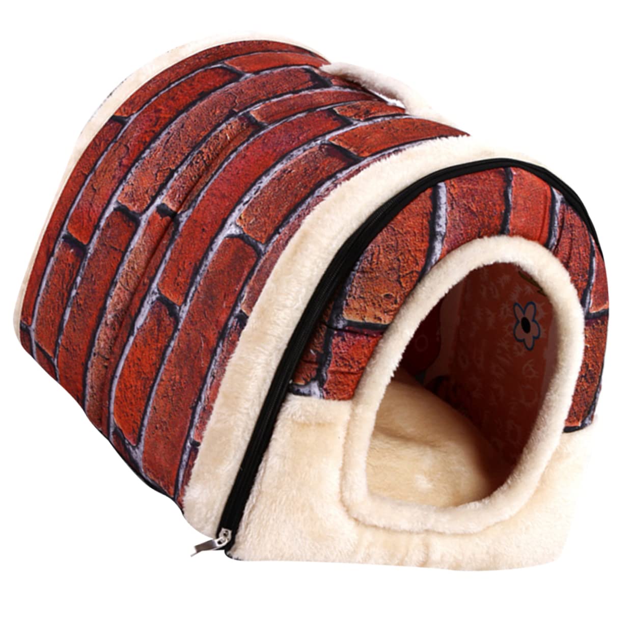 Lit amovible pour chien et chat motif brique - Parfait pour le salon ou la chambre