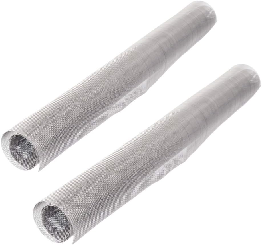 304 Stainless Steel Woven Wire Mesh 60 Mesh Long 100cm-50cm wide2pcs