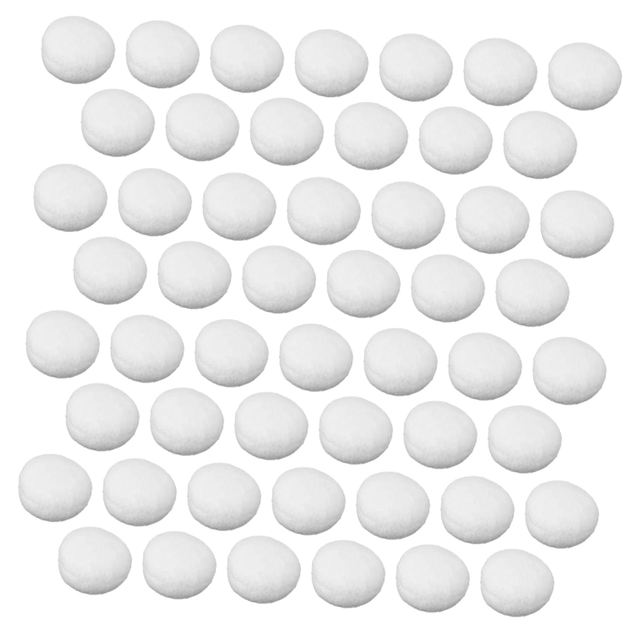 Cabilock 50pcs Artificial Fake Snow Balls Decorations Fake Party Supplies Indoor Christmas Outside Decor Christmas Decoration White Polypropylene