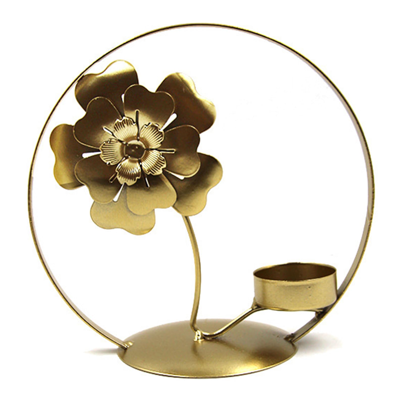 carotoe Wrought Iron Flower Holder Metal Candlestick Ornaments for Wedding Party Dining Table Dinner Home Decorations Stand