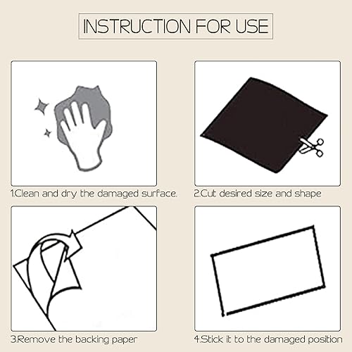 Miniatura 7 de Parche de reparación de cuero autoadhesivo grande de 17 x 158 pulgadas parche de reparación de cuero parches de cuero retapizado para muebles sofá