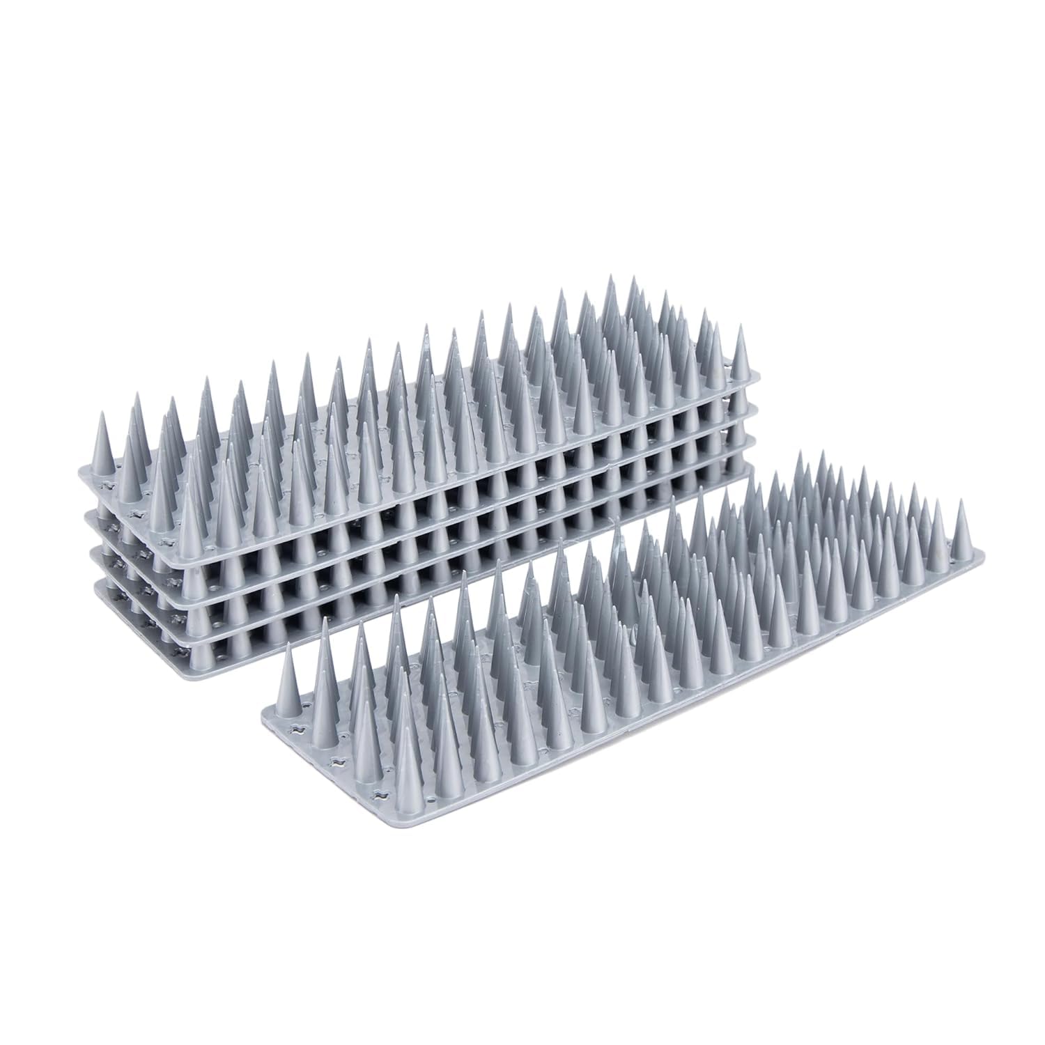 PlastKart Bird Spikes |Silver|Set of 2| 11.5 Inch Length Bird & Pigeon Problem Solutions for Outdoor AC Unit & Balcony Railing Anti Bird Plastic Spikes for Window Home Protection-image-22