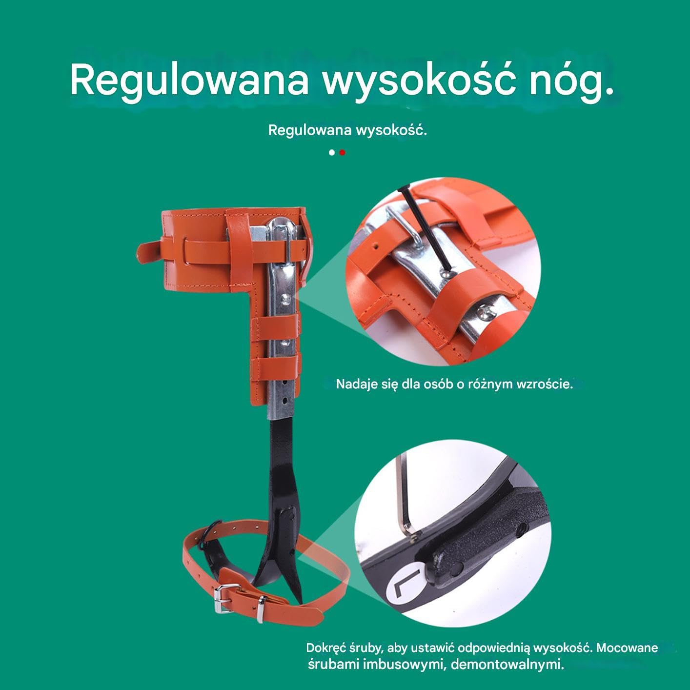 Sprzęt do Wspinaczki Drzewnej | Kolce do Wspinaczki Drzewnej na Aktywności Plenerowe,Ergonomiczne Akcesorium Z Regulacją Wysokości Do Pielęgnacji Ogrodów I Sadów