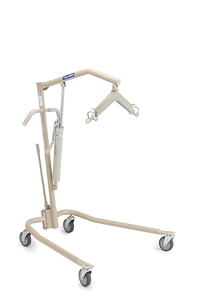 Invacare Lightweight Hydraulic Patient Lift, White, 450 lb. Weight Capacity, 9805P, Beige