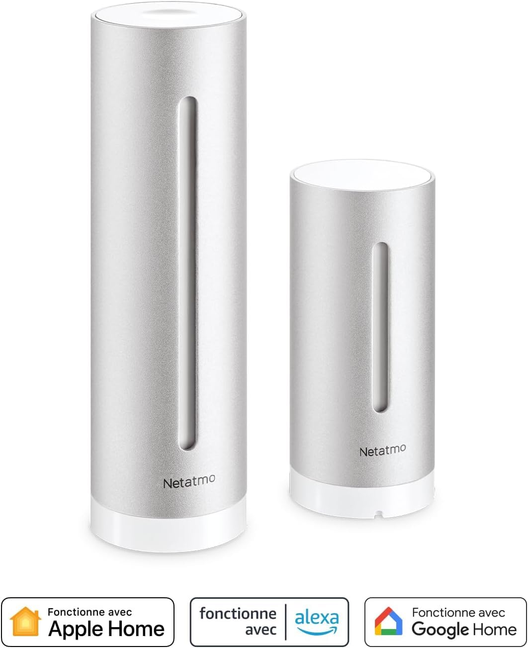 Netatmo Station Météo Intérieur Extérieur Connectée sans Fil avec Support Mural & Anémomètre connecté sans-fil pour la Station Météo Netatmo, NWA01-WW