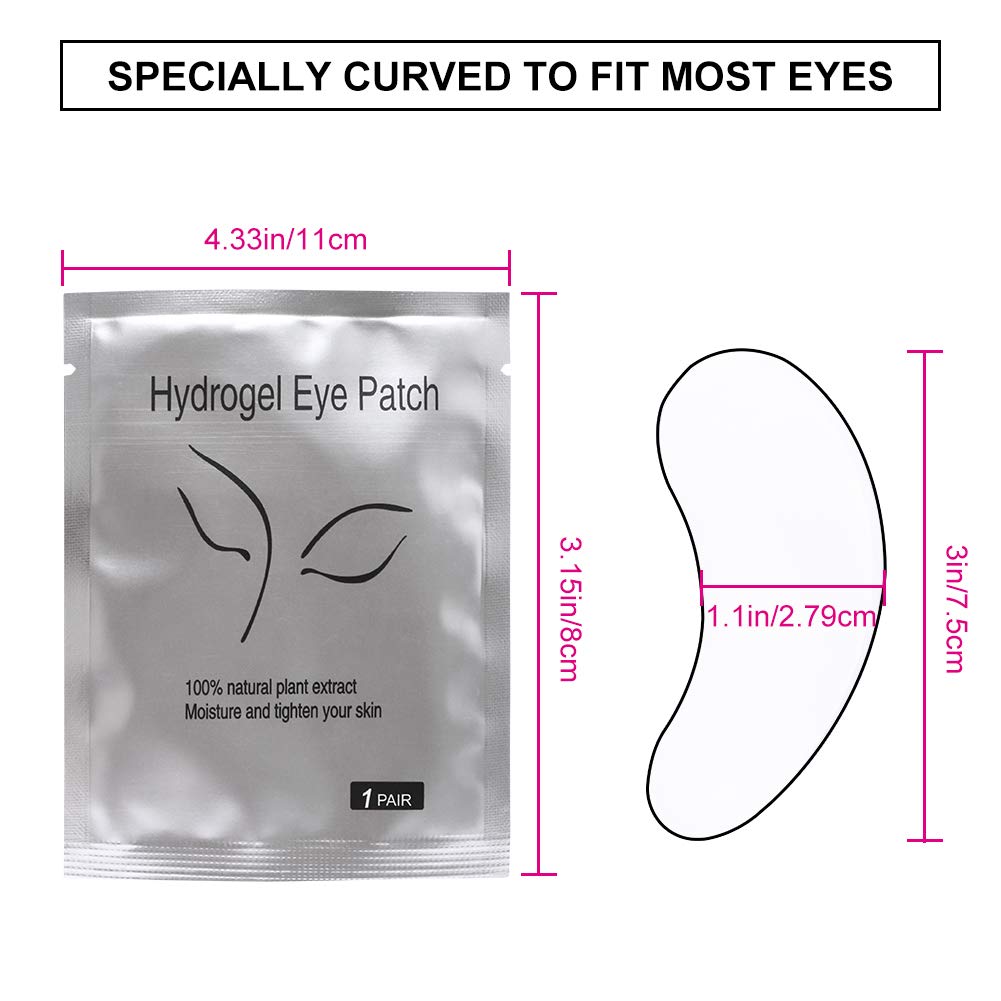 Patch Ciglia 50pcs Patch Extension Ciglia Cuscinetti per Gel per Occhi Eye Gel Pads