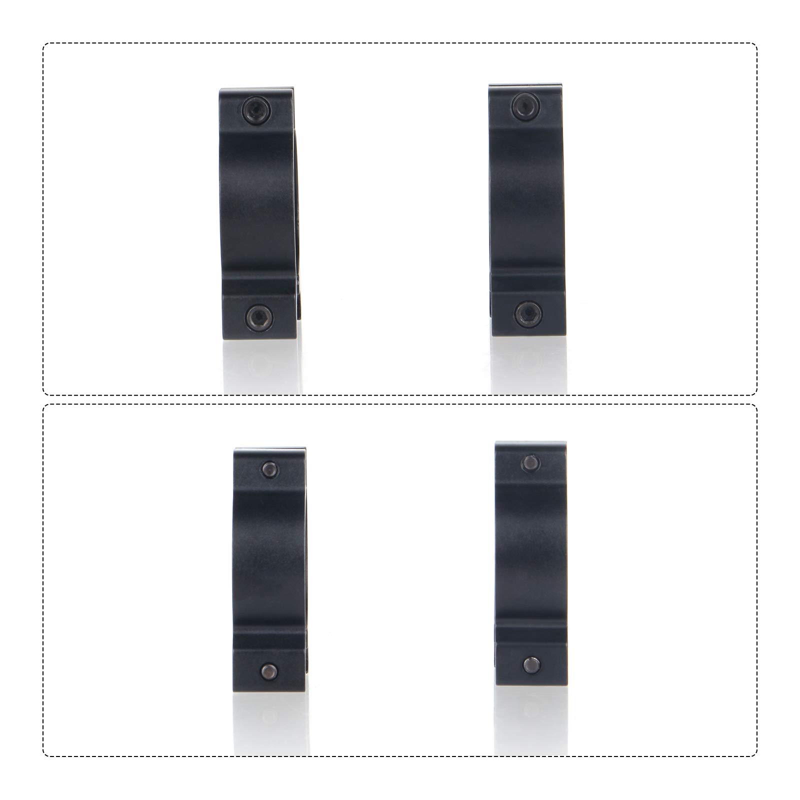 ブラック アルミ マウントリング Amazon | FOCUHUNTER 戦術的マウントリング 34mmロー