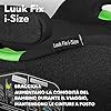 LIONELO Rialzo Auto per bambini LUUK FIX I-Size, Facile Installazione ISOFIX o/e cintura, 125-150 cm 22-36kg Leggero, Comodo, Indicatori, Schiuma Adattiva, Traspirante Lavabile, Car Booster, Braccioli