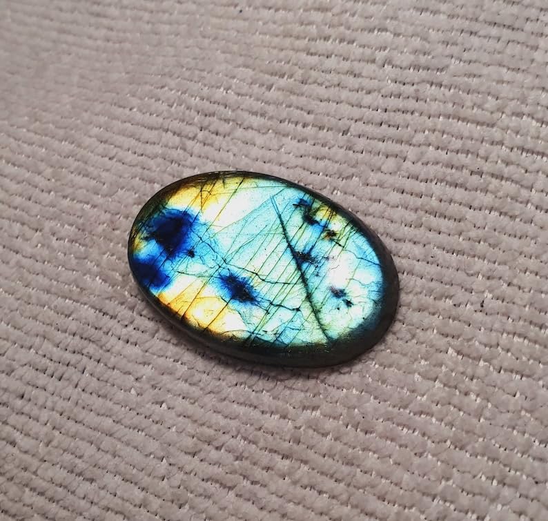 Labradorite naturelle ovale pour créer votre pendentif bohème unique - 5