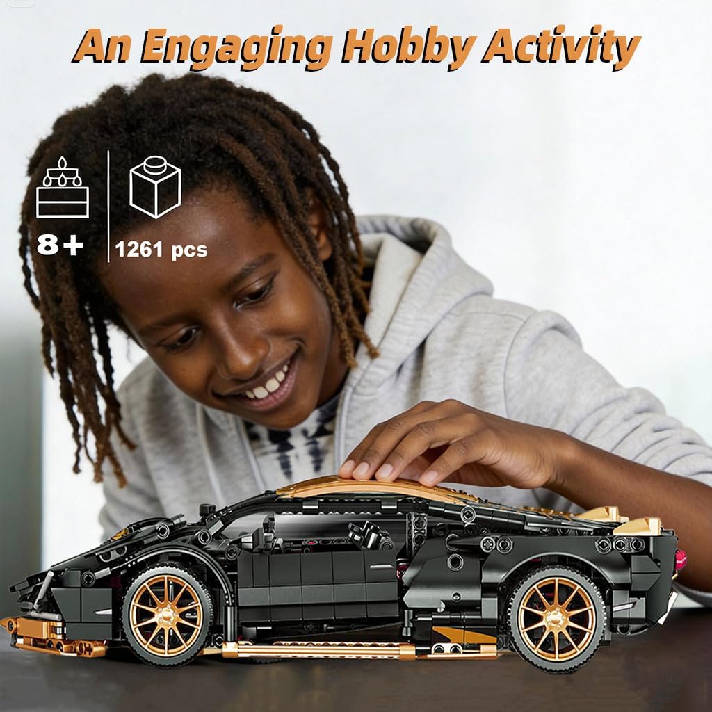 Toy Building Set,Car Building Kit,Model car Kits Gifts for Boys 8-12,Adults,Teens and Children
