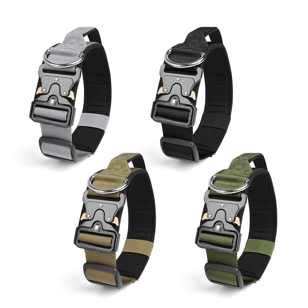 Outdoor Adventure Tactical Dog Collar, Police Use Heavy-Duty Nylon with Stainless Steel Buckle - Image 2
