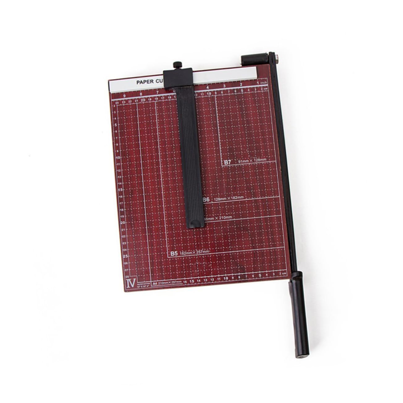 SHINEOFI Ghigliottina di Carta Taglierina per Carta Fotografica Base Resistente in Metallo Macchina Artigianale per Ufficio e Casa Blocco Automatico Integrato