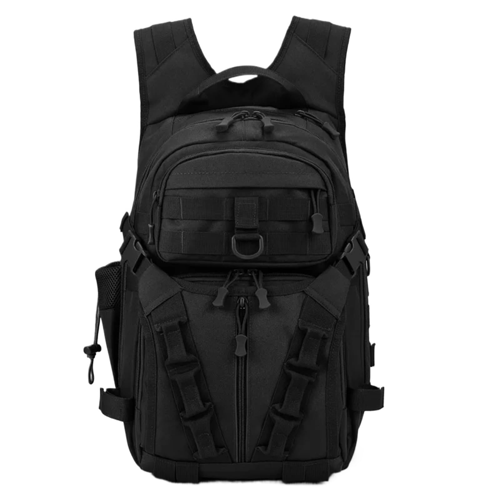 Sac De PêChe Hommes pêche leurre Canne boîte Sac Camping Escalade Sac à Dos Multi-Fonction Hommes Sacs pêche Sac à bandoulière(Black)