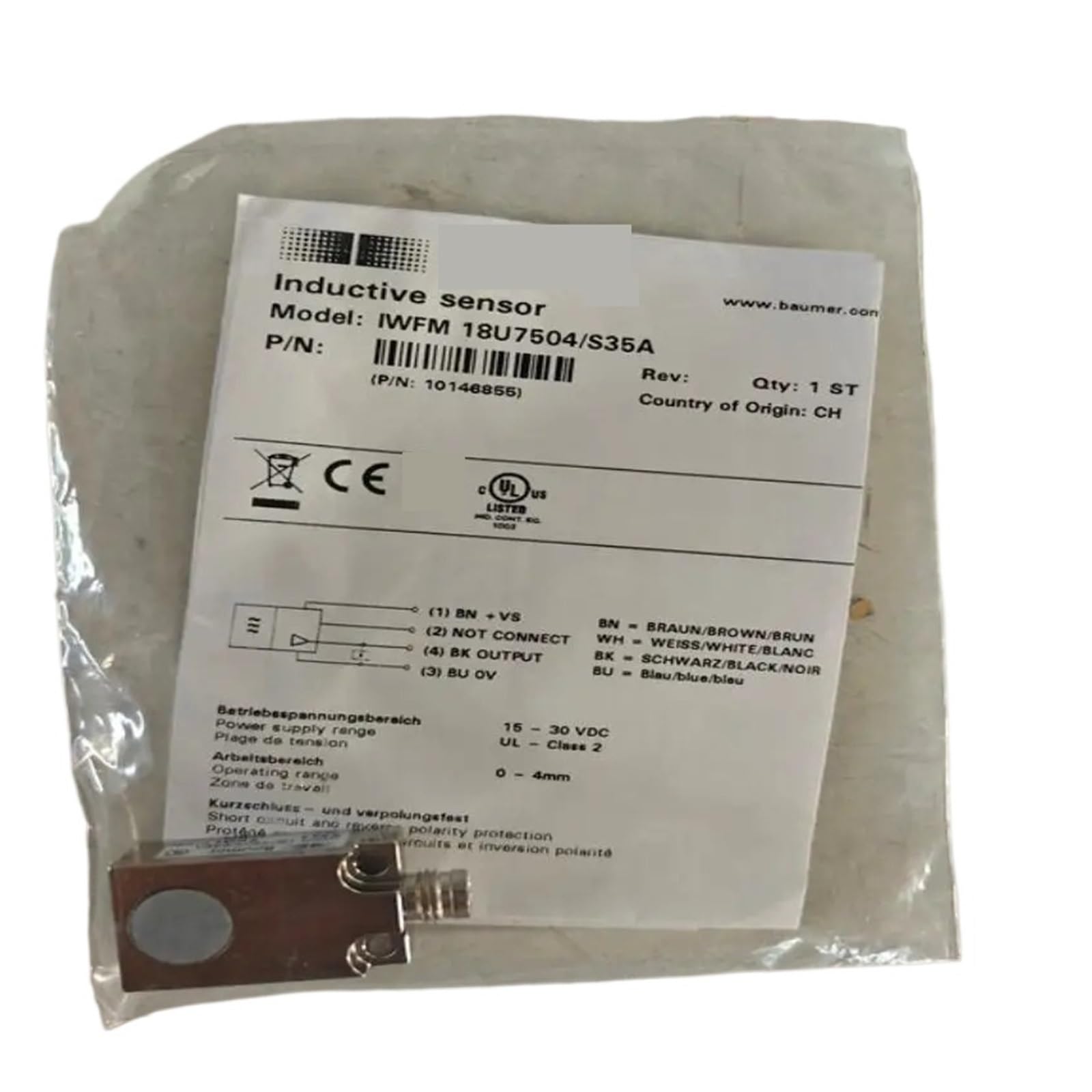 BRODEFUP 18U7504/S35A Sensor