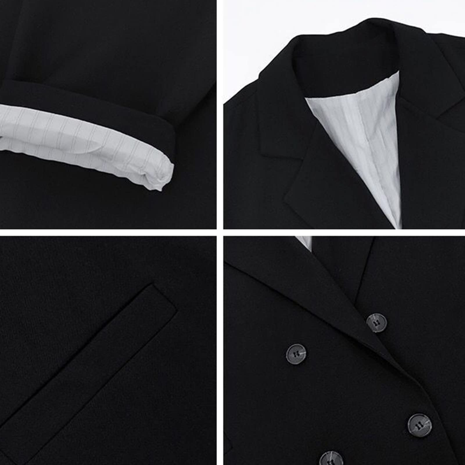 Veste cardigan à manches longues et poches pour femme - Blazer surdimensionné pour l'automne et l'hiver