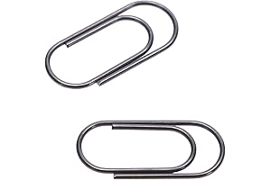 ONLYKXY 100-Pieces 16mm Mini Black Nickel Paper Clips