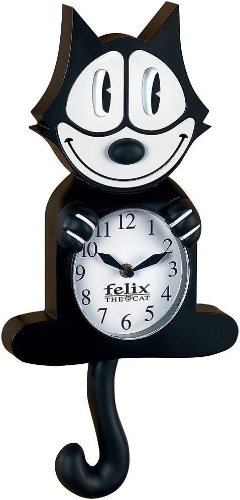 BLUE ISLAND Felix The Cat, 3D motion wall clock, size 44" x 19" x 7", birthday gift, cat lovers, collection gift.