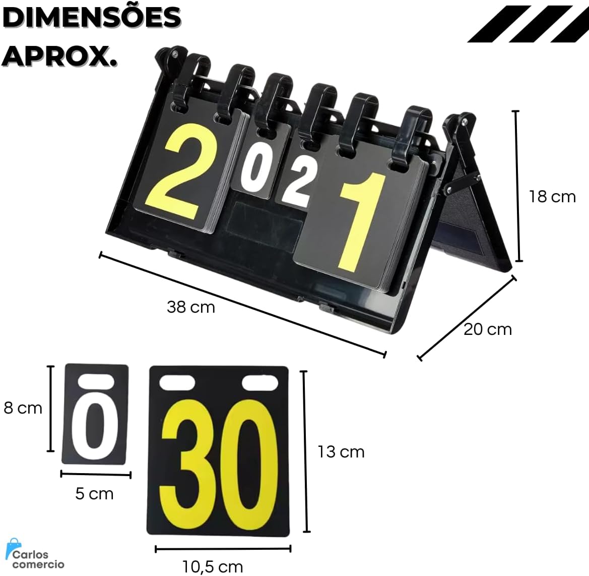 Placar De Mesa Contador De Pontos Marcador Manual Dobrável