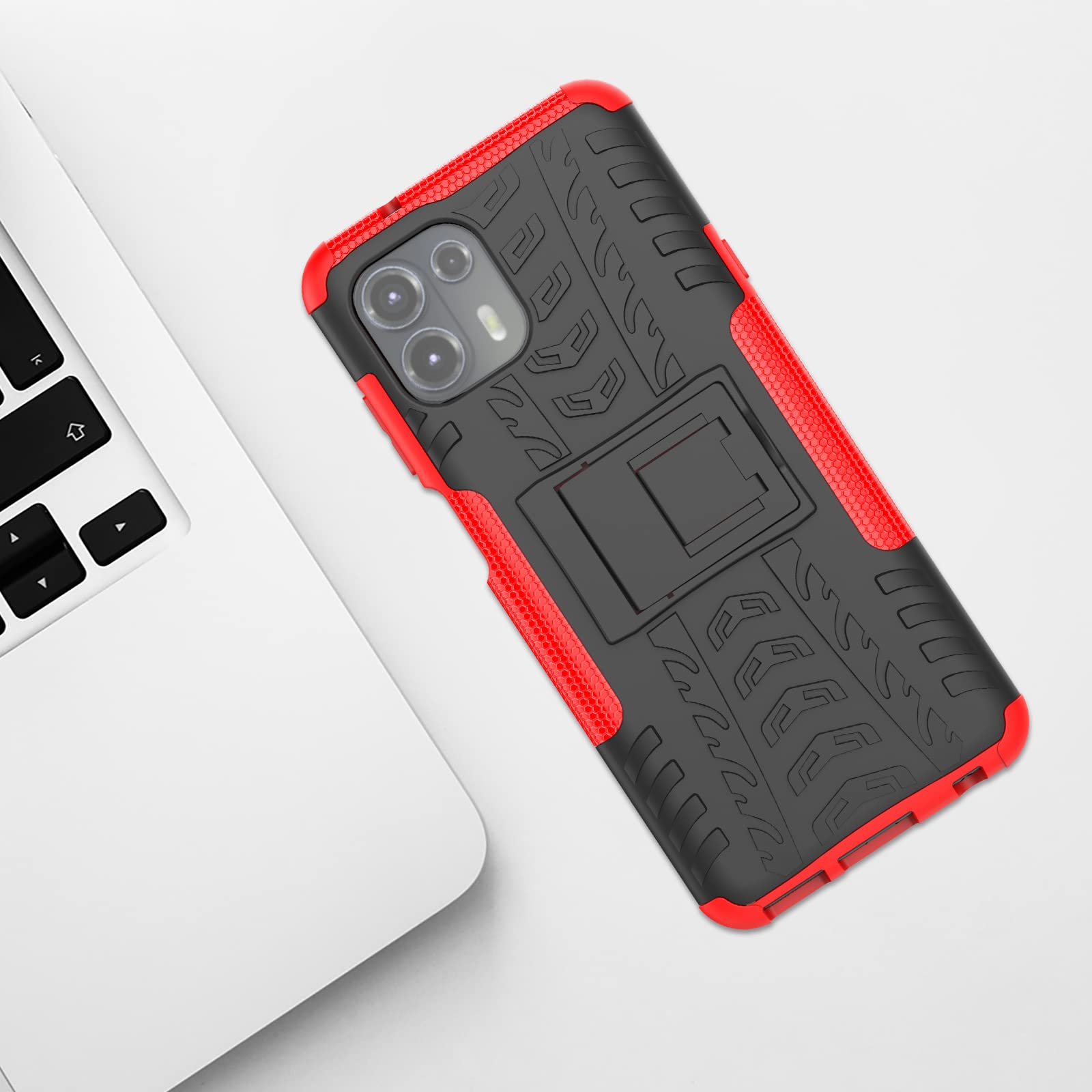 BestST Cover per Motorola Moto Edge 20 Lite,+ Vetro Temperato, Custodia Antiurto Armor Cover a 360°Girevole Ring Hybrid Bumper TPU Case Grado Militare Protettiva Shell,Argento