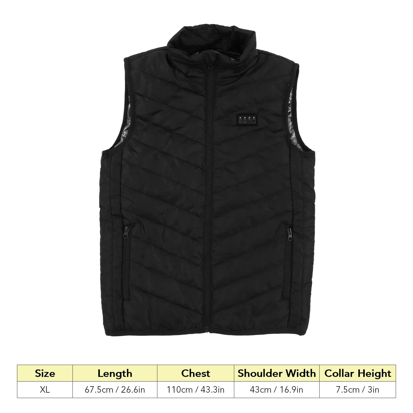Gilet Riscaldante Elettrico 17 Zone di Riscaldamento 3 Gilet Riscaldato per Esterni con Controllo della Marcia Gilet Riscaldato Intelligente a Temperatura Costante (XL)