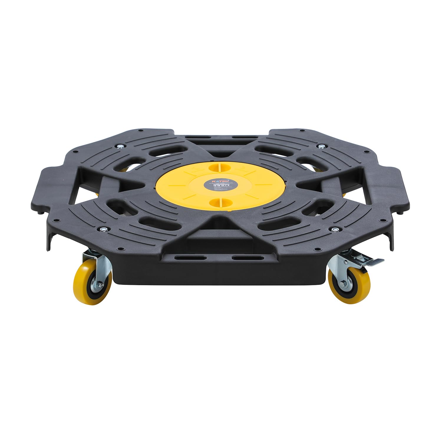 KATSU Tools Reifenwagen – 136 kg Kapazität, anschließbar, robuster Rollwagen für Reifen, Räder, Möbelgeräte, Umzüge und mehr (63,5 x 63,5 x 11,5 cm)