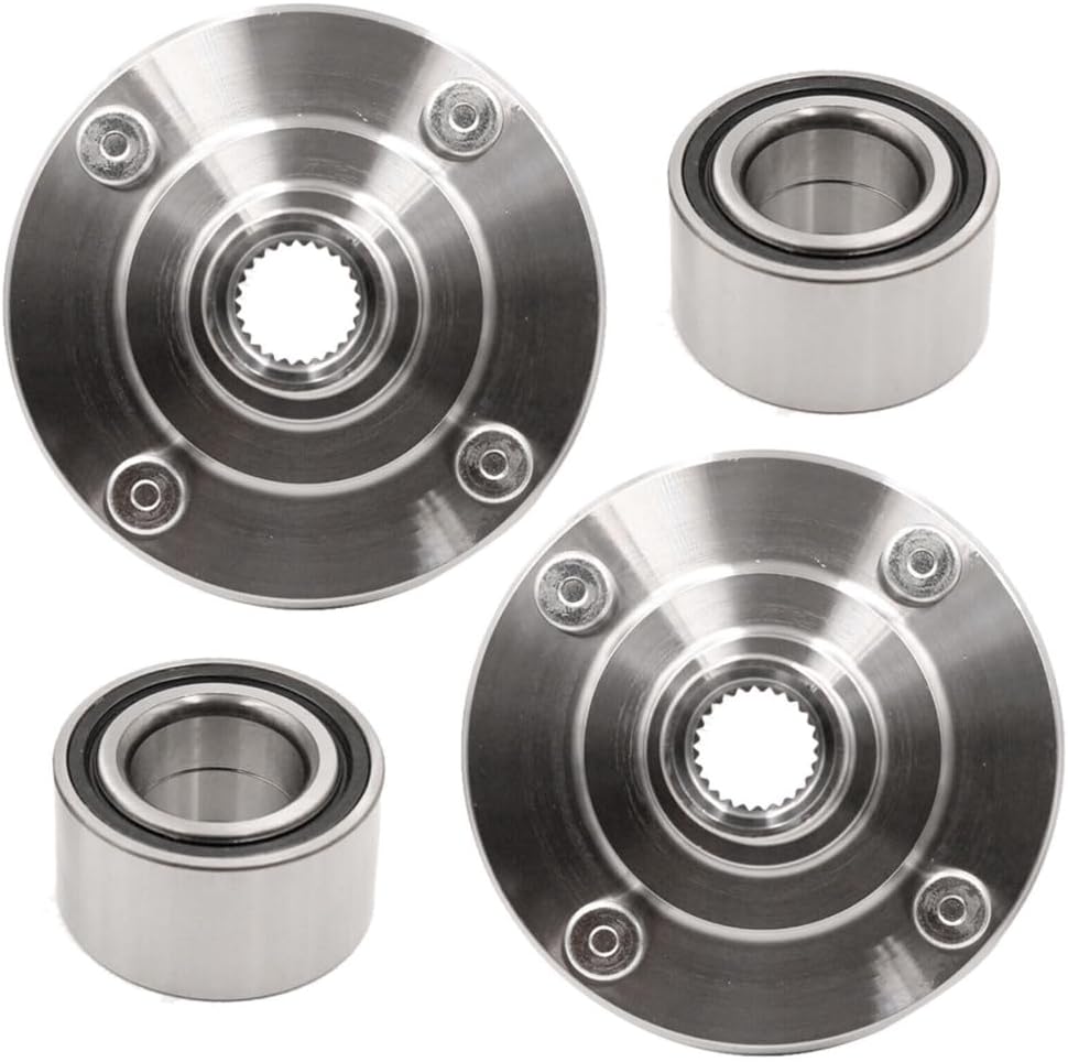 Wheel Hub & Bearing 2pcs Front for Mitsubishi for Lancer 2.0L 2002-2007 2.4L 2004 2006 02-07 Oz 06