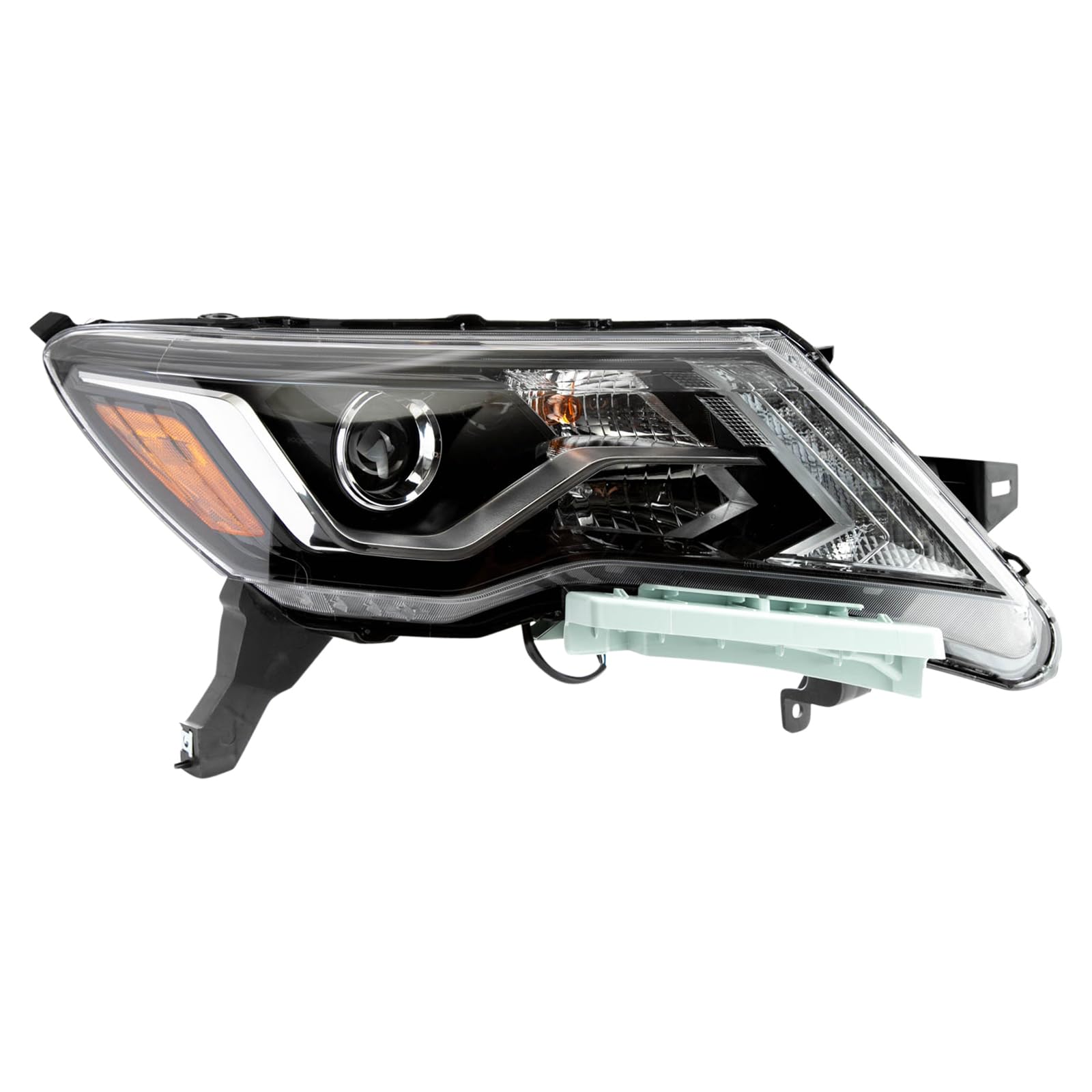TRQ Passenger Side Headlight Assembly Halogen Compatible with 2017-2020 Nissan Pathfinder NI2503252