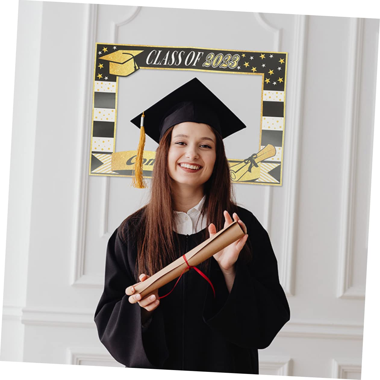 Alipis 4 Set Occhiali da Laurea con Fotografica per Festa Laurea e Foto Booth Accessori Divertenti per Celebrazioni e Riunioni tra Amici