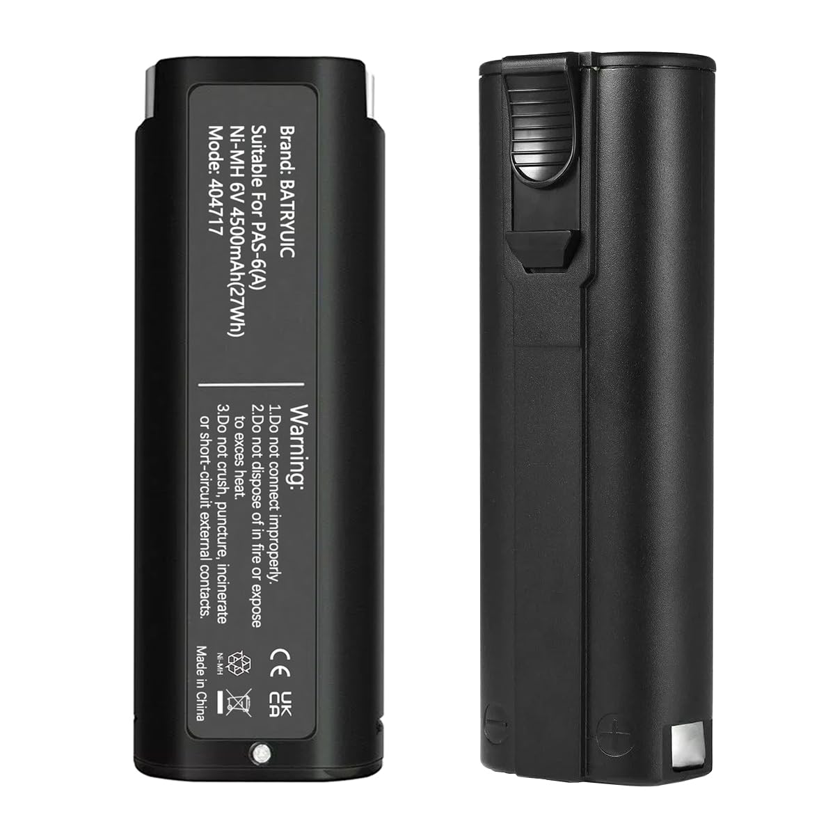 Upgraded 4500mAh 2Pack 6V Ni-Mh Battery Compatible for Paslode 6V Battery 404717 B20544E BCPAS-404717 404400 900420 900600 901000 902000 B20720 CF-325