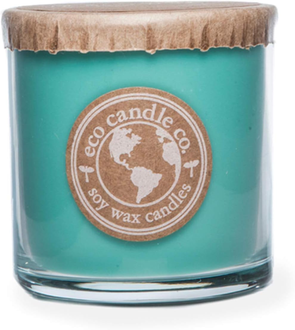 Eco Candle Co. Recycled Candle, Ocean Waves, 6 oz. Scents of Marine Air, Citrus