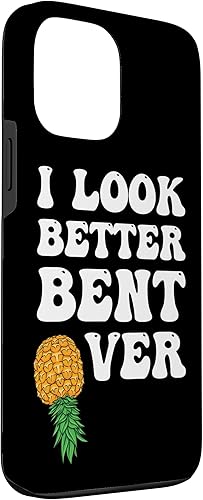 Miniatura 3 de Funda para iPhone 13 Pro Max I Look Better Bent Over Women Swinger Upside Down Pineapple Case