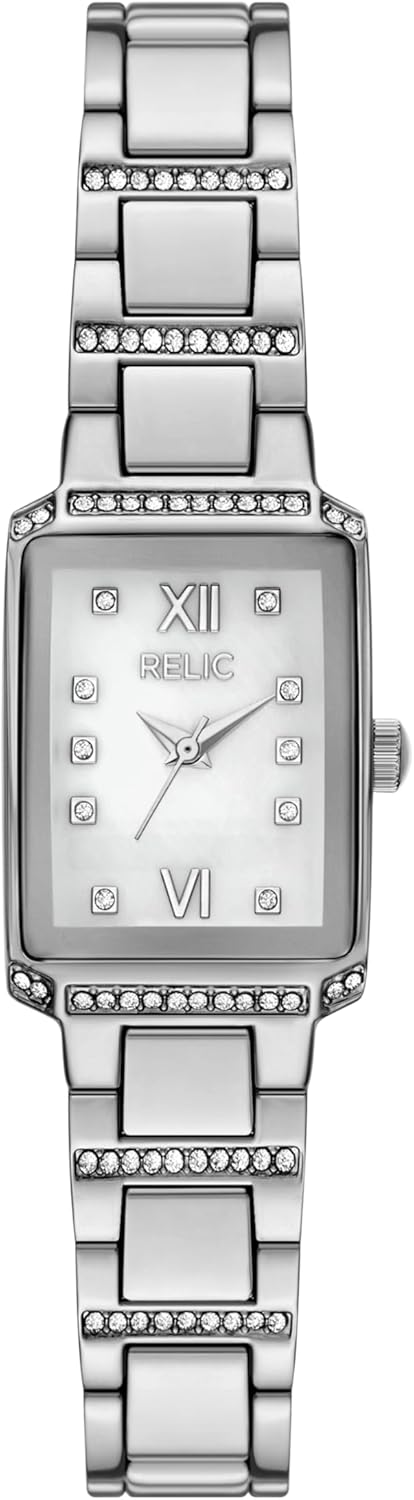 RELIC Women's Natalie Three-Hand Silver Alloy Watch (Model: ZR37305)