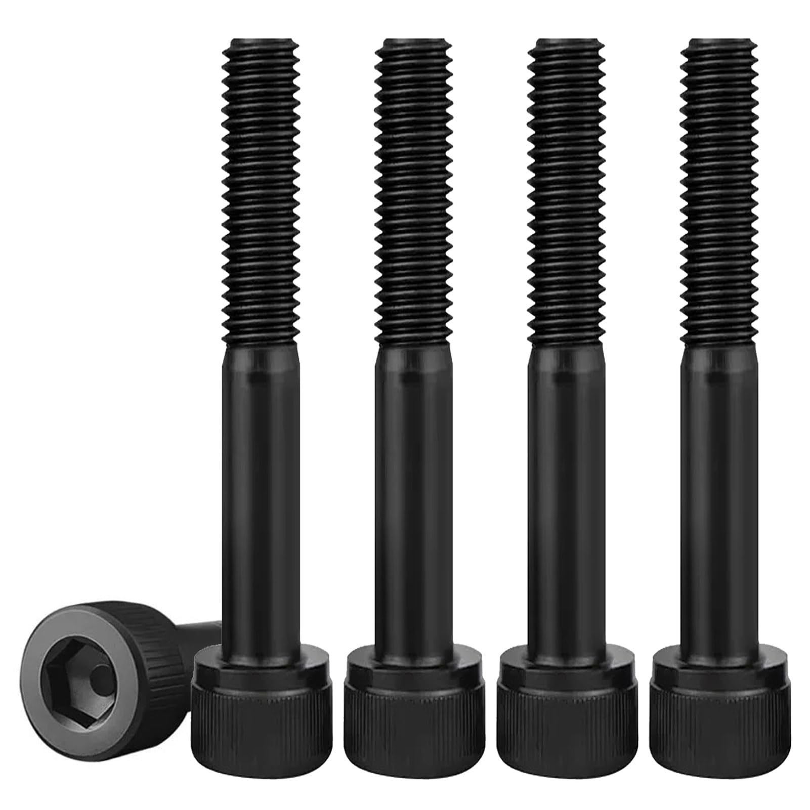 TOP-VIGOR 100Pcs Hexagon Socket Head Cap Screws, M3 x 30mm 12.9 Alloy Steel Replacement Machine Fastener Screws