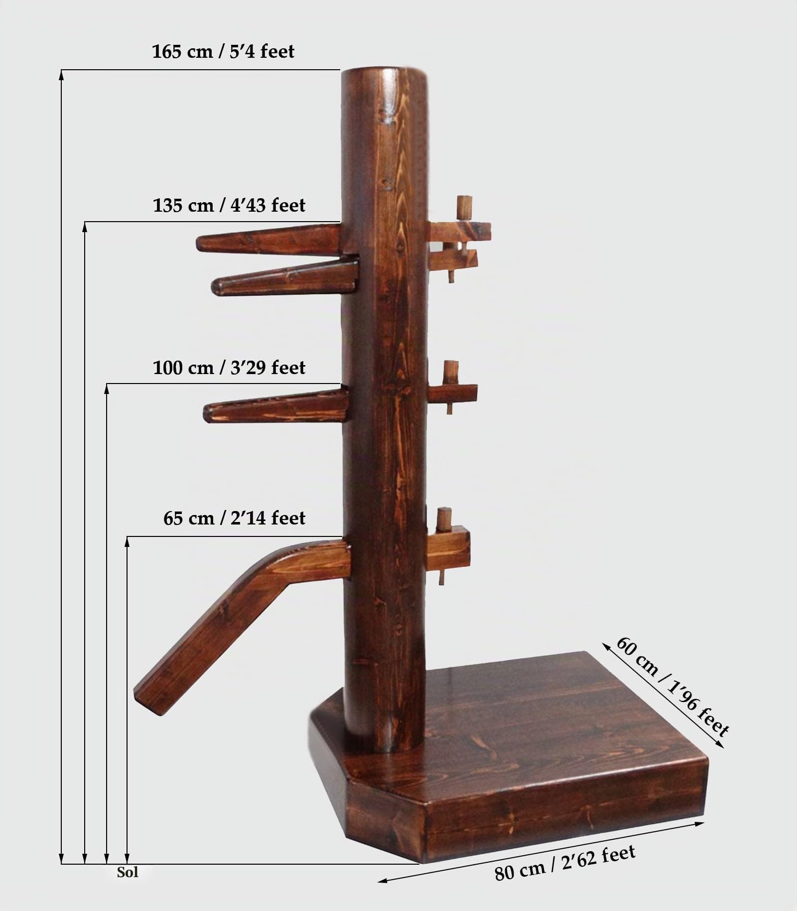 Wing Chun Wooden Dummy Closed Base
