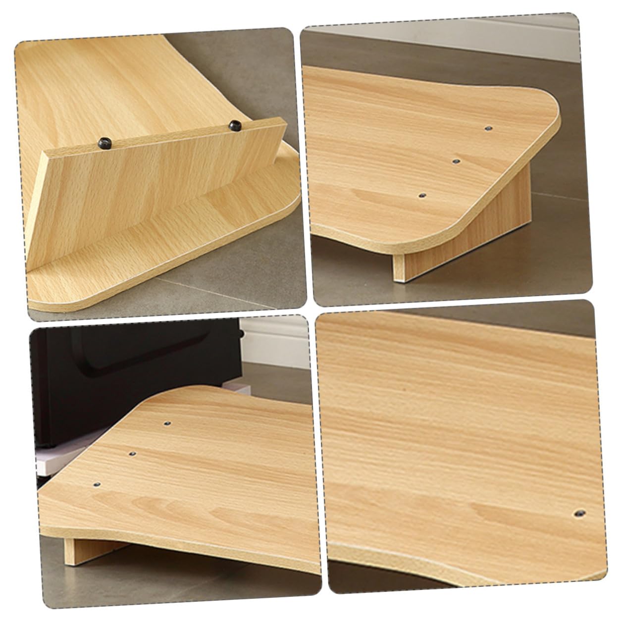 SOIMISS Reposapiés Inclinado Debajo del Escritorio para Oficina y Hogar Material Sintético y Diseño Ergonómico para Mayor Comodidad