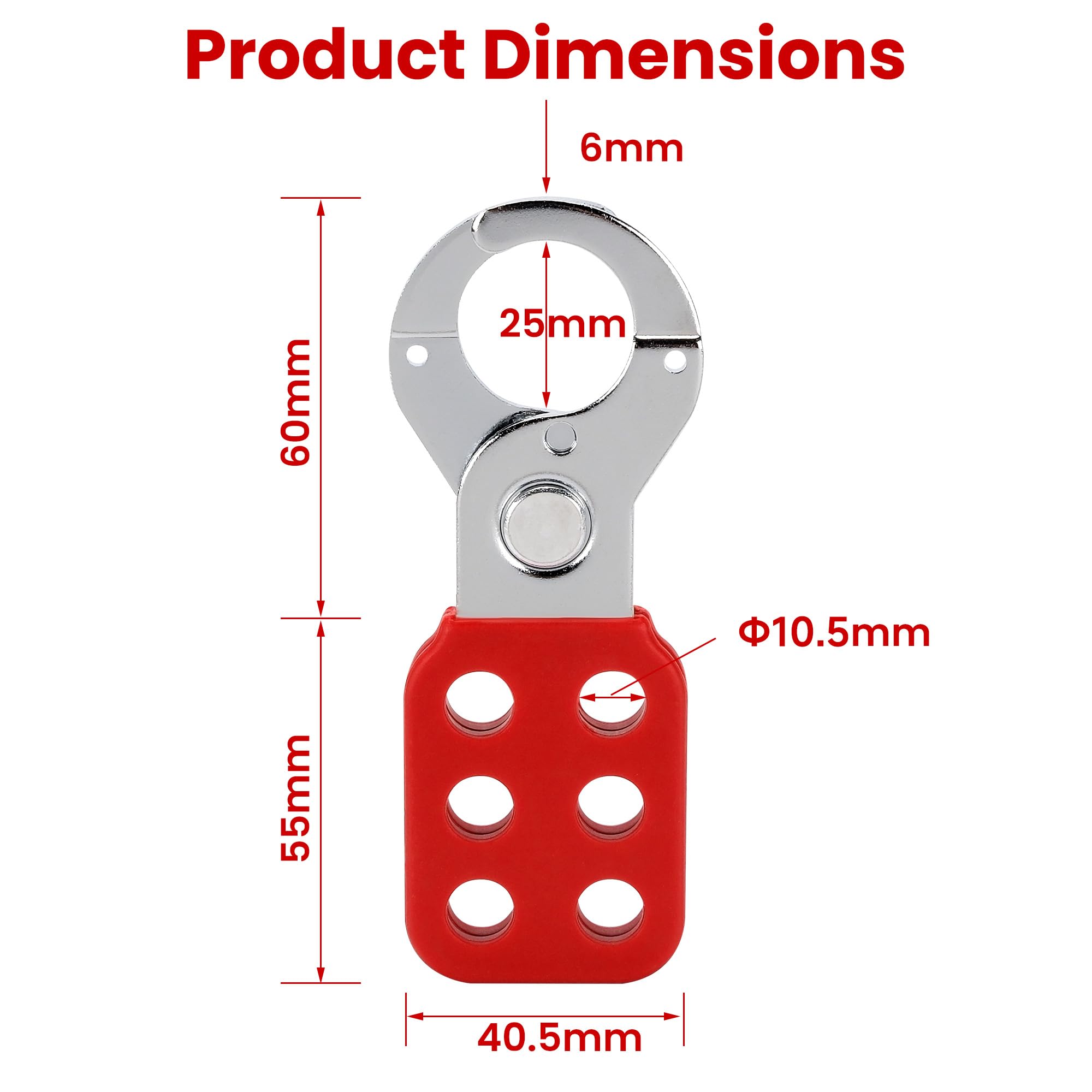 Lock Out Tag Out Hasps - 12 Pack for Industrial Safety -2