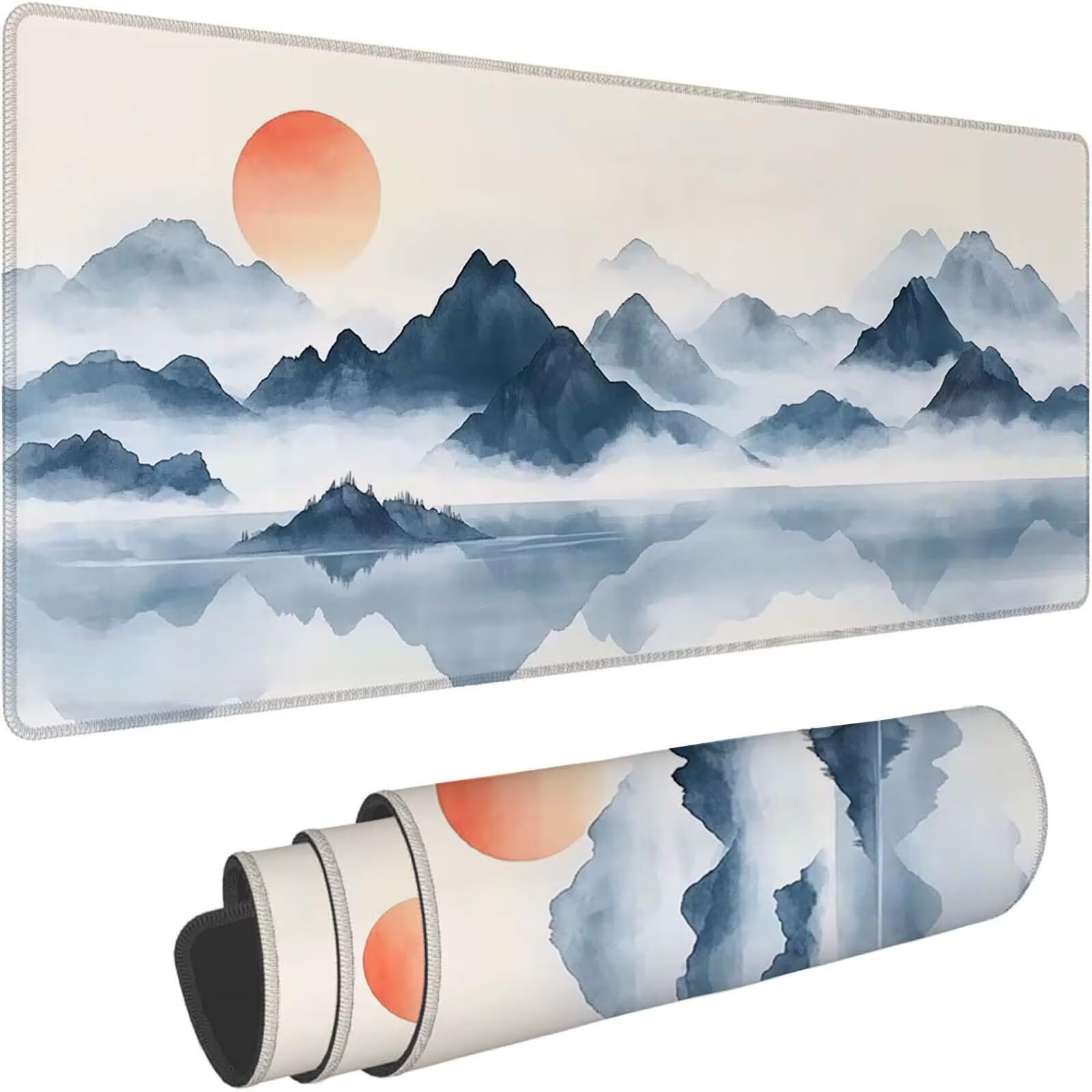 Tappetino Mouse 900x450mm | Superficie Ultra-Liscia, Tramonto 0-z526